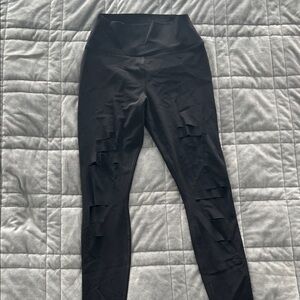 Black High-Waisted Warrior Leggings